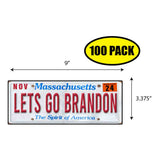 LGB Lic Plate Massachusetts Sticker