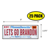 LGB Lic Plate Massachusetts Sticker