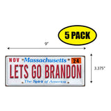 LGB Lic Plate Massachusetts Sticker