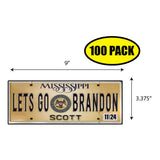 LGB Lic Plate Mississippi Sticker