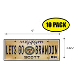 LGB Lic Plate Mississippi Sticker