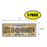 LGB Lic Plate Mississippi Sticker