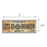 LGB Lic Plate Mississippi Sticker