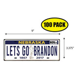 LGB Lic Plate Nebraska Sticker