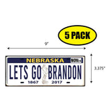 LGB Lic Plate Nebraska Sticker