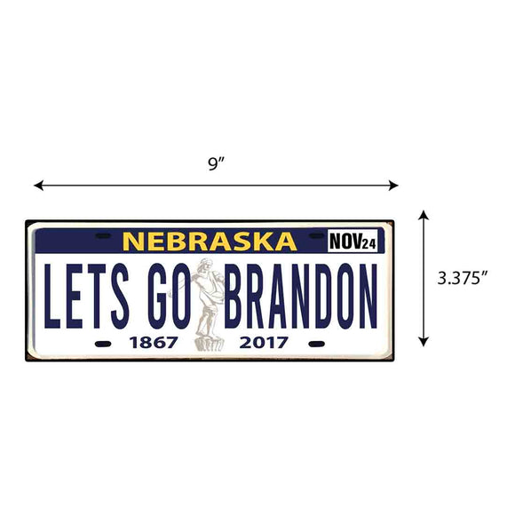 LGB Lic Plate Nebraska Sticker