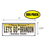 LGB Lic Plate New Jersey Sticker