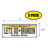 LGB Lic Plate New Jersey Sticker