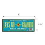 LGB Lic Plate New Mexico Sticker
