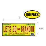 LGB Lic Plate New Mexico Sticker
