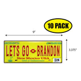 LGB Lic Plate New Mexico Sticker