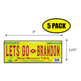 LGB Lic Plate New Mexico Sticker