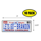 LGB Lic Plate North Carolina Sticker