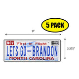 LGB Lic Plate North Carolina Sticker