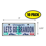 LGB Lic Plate Oregon Sticker