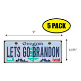 LGB Lic Plate Oregon Sticker