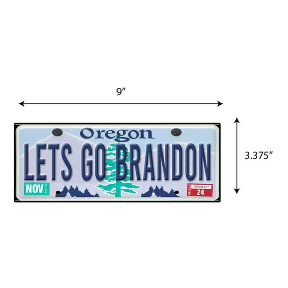 LGB Lic Plate Oregon Sticker