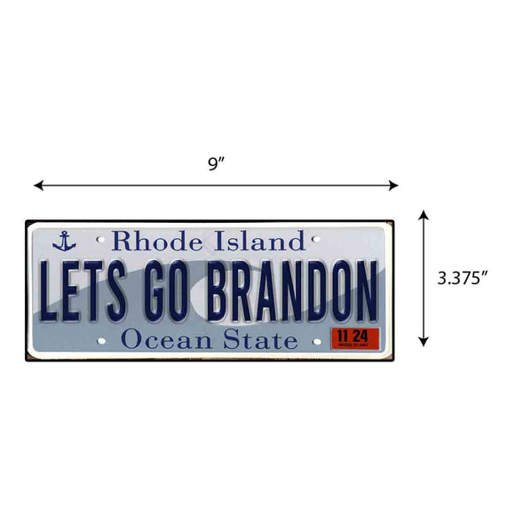 LGB Lic Plate Rhode Island Sticker