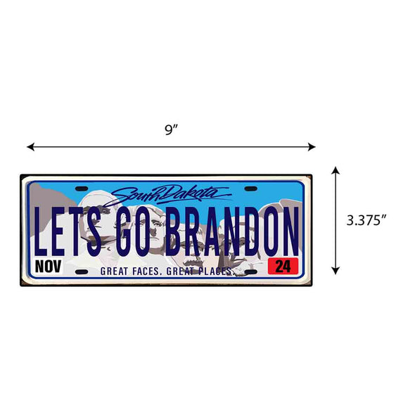 LGB Lic Plate South Dakota Sticker