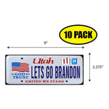 LGB Lic Plate Utah Sticker