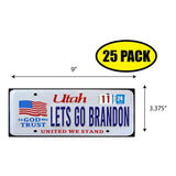 LGB Lic Plate Utah Sticker