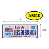LGB Lic Plate Utah Sticker
