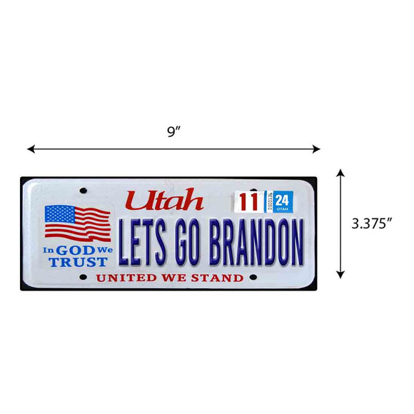 LGB Lic Plate Utah Sticker