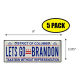 LGB Lic Plate DC Sticker