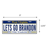 LGB Lic Plate West Virginia Sticker