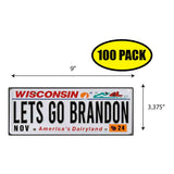 LGB Lic Plate Wisconsin Sticker