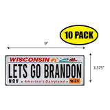 LGB Lic Plate Wisconsin Sticker