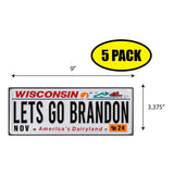 LGB Lic Plate Wisconsin Sticker