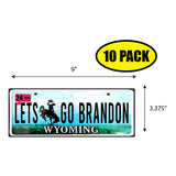 LGB Lic Plate Wyoming Sticker