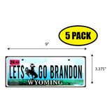 LGB Lic Plate Wyoming Sticker