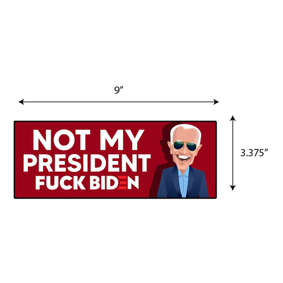 Not My President Sticker