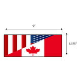 American Canada Flag Sticker