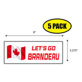 Lets Go Brandeau Flag Sticker