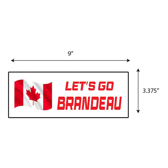 Lets Go Brandeau Flag Sticker