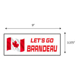 Lets Go Brandeau Flag Sticker
