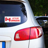 Lets Go Brandeau Flag Sticker