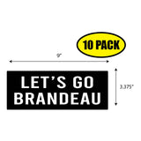 Lets Go Brandeau Sticker