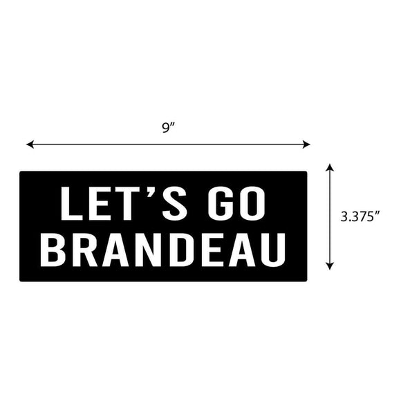 Lets Go Brandeau Sticker