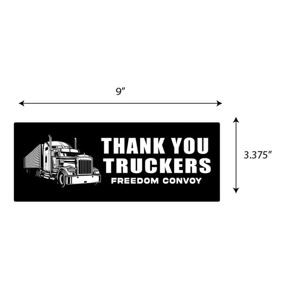 Thank You Truckers Sticker