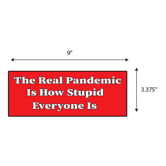 The Real Pandemic Sticker