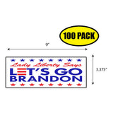 Lady Liberty Says LGB Sticker