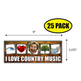 I Love Country Music Sticker