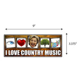 I Love Country Music Sticker