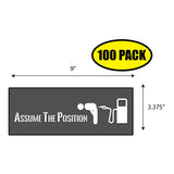 Assume the Position Sticker