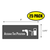 Assume the Position Sticker