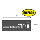 Assume the Position Sticker